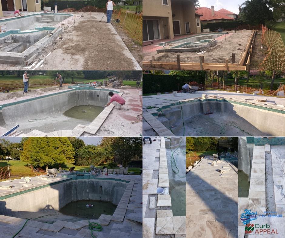 Pool renovation process